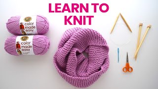 How to Knit a Scarf  no experience needed [upl. by Bakerman775]