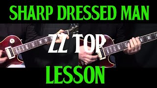 how to play quotSharp Dressed Manquot by ZZ Top  guitar lesson [upl. by Yeca696]