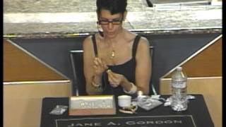 Jane A Gordon Pearl Stringing Demonstration [upl. by Nodnarb]