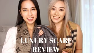 Luxury Scarf Review Burberry Gucci Louis Vuitton  PCCTV [upl. by Jaquelin364]