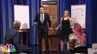 Pictionary with Kristen Bell Steve Harvey and Demi Lovato  Part 1 [upl. by Carrew]