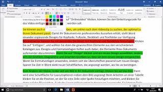 In Word Markieren und Text gestalten [upl. by Zippora924]