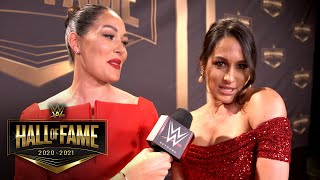 The Bella Twins share Hall of Fame spotlight WWE Network Exclusive April 6 2021 [upl. by Preciosa]