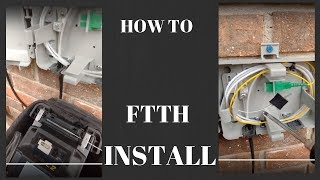 HOW TO INSTALL FTTH  Fiber to the home [upl. by Margery]