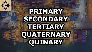 5 Economic Sectors  Primary Secondary Tertiary Quaternary amp Quinary [upl. by Richela]