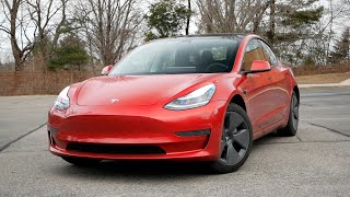 2021 Tesla Model 3 Standard Range Review  Walk Around and Test Drive [upl. by Aramen680]