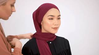 60 Second Hijab Tutorial  3 ways to style our Luxe Jersey Hijab  INAYAH [upl. by Almond]