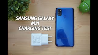 Samsung Galaxy M21 Charging Test 6000mAh Battery and 15W Charger [upl. by Karlik]