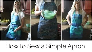 How to Sew a Simple Apron [upl. by Ahsieni]