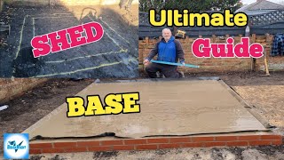 How to BUILD a SHED BASE [upl. by Einned783]