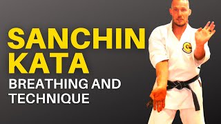 Goju Ryu Sanchin Kata Sequence Technical Detail and Breathing [upl. by Gish]