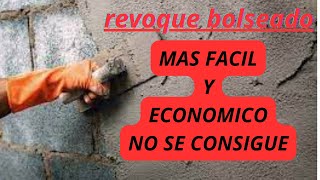 🔴COMO HACER REVOQUE BOLSEADO FACIL Y ECONOMICO [upl. by Sig]