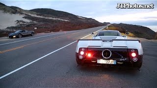 Pagani Zonda F revving and acceleration [upl. by Eineg]