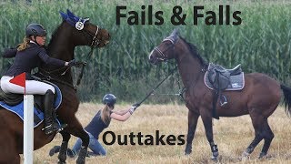 Horseriding Fails Falls amp OUTTAKES [upl. by Nyleek]