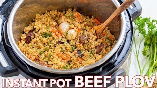 How To Make Instant Pot Rice Recipe Beef Plov Recipe [upl. by Levins341]