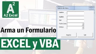 ¡Como armar Formularios Fácil en Excel ¡Con y sin Programación [upl. by Ashil461]