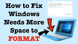 How to Fix Windows Needs More Space to Reset  How To Format HP Stream  NexTutorial [upl. by Ailegra]