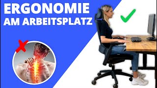 ERGONOMIE am ARBEITSPLATZ  Richtig Sitzen amp Stehen Leitfaden [upl. by Mishaan]