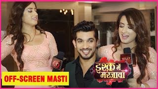 Ishq Mein Marjawan  Deep Aka Arjun Bijlani amp Aarohi Aka Alisha Panwar Off Screen Masti On Set [upl. by Jagir]