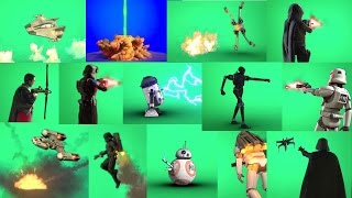 Star Wars Green Screens Vol 2  19 NEW Effects [upl. by Granger]