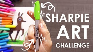 SHARPIE CHALLENGE  Art or Craft Supplies [upl. by Arreis]