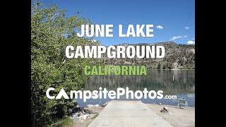 June Lake Campground California Campsite Photos [upl. by Anos]