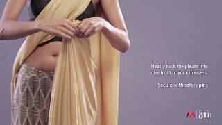 How To Drape A Saree Perfectly Part 1  Womens Style Guide  Saree Hacks  Myntra [upl. by Myrt548]