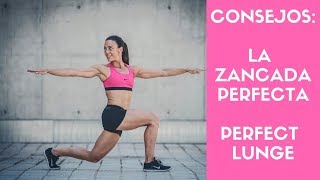 CÓMO HACER LA ZANCADA O LUNGE CORRECTAMENTE [upl. by Amelia]