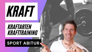 Kraft Kraftarten Krafttraining  ein Überblick  Sport Abitur Theorie [upl. by Vivi]