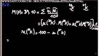 5  Exercice 2 labondance  Atomistique S1 [upl. by Inahet909]