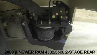 Kelderman Ram Chassis Cab 2Stage Rear Air Suspension Demo [upl. by Atterrol]