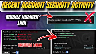 RECENT ACCOUNT SECURITY ACTIVITY UNUSUAL LOGIN PUBG MOBILE  ADD A NEW TRUSTED DEVICE PUBG [upl. by Carrick]