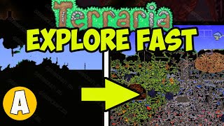 Terraria 1449 how to open all map FAST EASY  Terraria how to explore all map FAST [upl. by Skutchan]