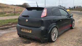 Abarth Punto Evo 14 MultiAir Exhaust Sound [upl. by Ainez]