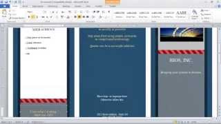 How to Make a Brochure in Microsoft Word [upl. by Joane]