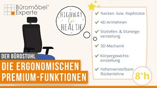 Der Bürostuhl Die ergonomischen PremiumFunktionen [upl. by Uchida307]