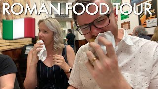 ROME FOOD TOUR  Trastevere Neighborhood [upl. by Nol]