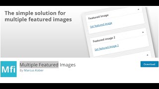 How to add more than one featured image for posts pages andor custom post types [upl. by Ettenim]