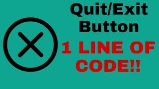 Unity How To Make a Quit Button [upl. by Dickson340]