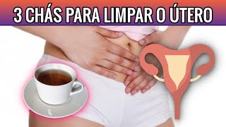 CHÁS PARA LIMPAR O ÚTERO  RECEITAS FÁCEIS [upl. by Adnohsel]