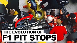 The Spectacular Evolution of F1 Pit Stops [upl. by Lachlan]