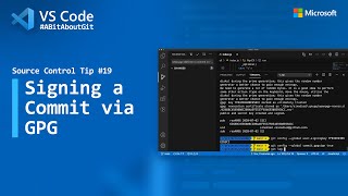 Source Control Tip 19 Signing a commit via GPG [upl. by Schwerin]