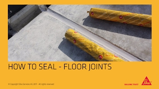 Application sealing floor joints [upl. by Reinke]