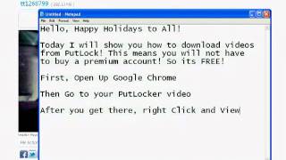 How to download videos from PutLocker [upl. by Narayan]