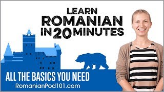 Learn Romanian in 20 Minutes  ALL the Basics You Need [upl. by Ahter]