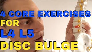 4 GREAT Core Strengthening Exercise For L4 L5 Disc Bulge L5 S1 Disc Bulge  Dr Walter Salubro [upl. by Kenneth]