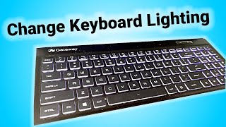 How to Change the Keyboard Lights  Gateway Creator Series GWTN1562BK [upl. by Iralav757]