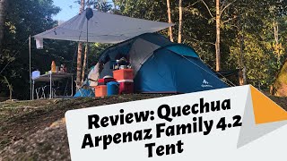 Tent Review Quechua Arpenaz Family 42  Review Khemah [upl. by Missie]