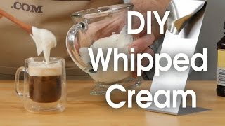 DIY whipped cream in 60 seconds [upl. by Ynnor42]