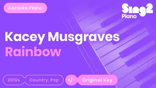 Kacey Musgraves  Rainbow Karaoke Piano [upl. by Malha]